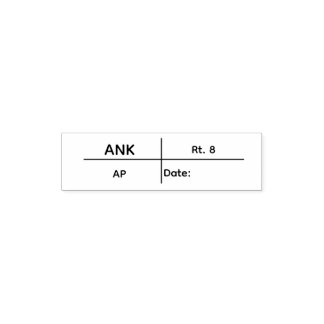 ANK-stämpel Självfärgande Stämpel