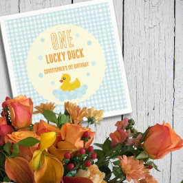 Anka 1:a födelsedag pappersservett