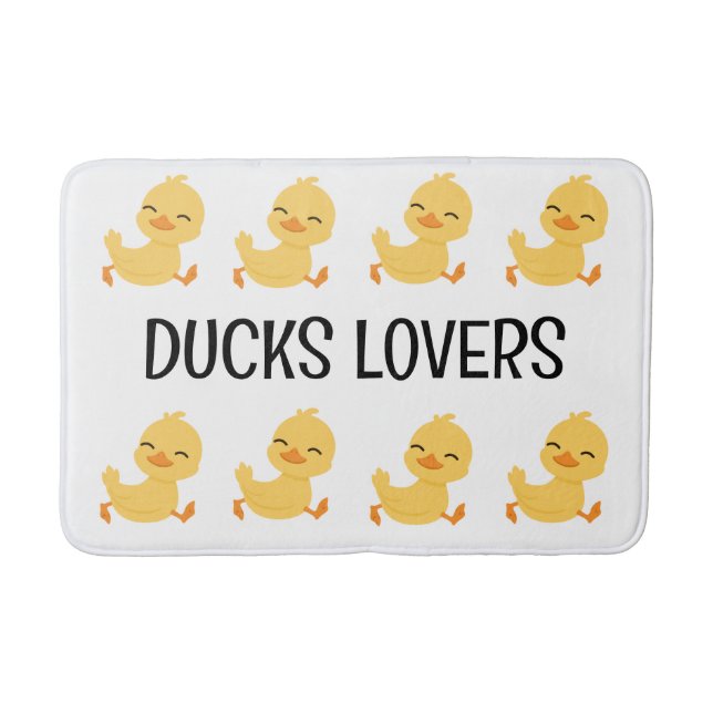 Anka Älskare Bathroom Mat Badrumsmatta (Framsidan)