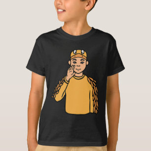 Anka Animal ASL Hand Gesture Döv Hearing Loss Awa T Shirt