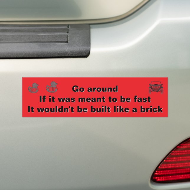 Anka Anka Bumper Sticker gå runt Bildekal (På Bil)