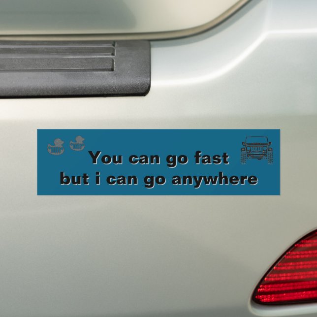 Anka Anka Bumper Sticker Gå vart som helst Bildekal (På Bil)