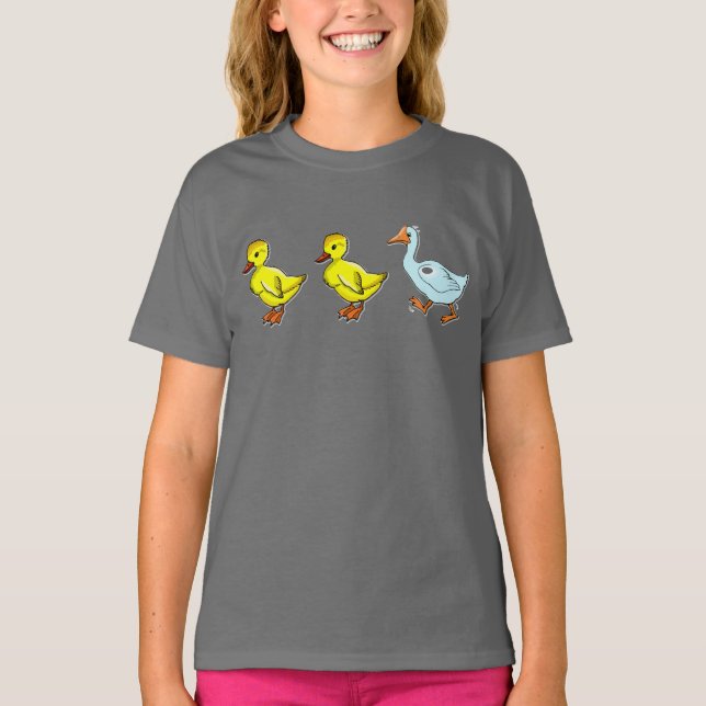 Anka Anka Goose Girls T-Shirt (Framsida)