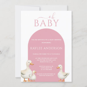 Anka Baby Shower Inbjudningar