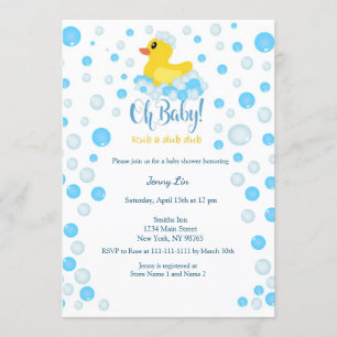 Anka Baby Shower Inbjudningar