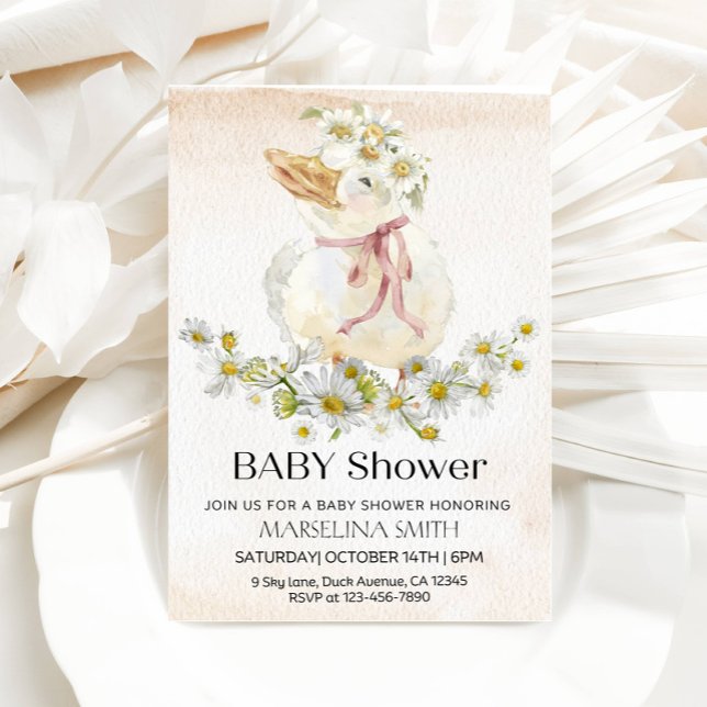 Anka Baby Shower Party Inbjudningar (Skapare uppladdad)