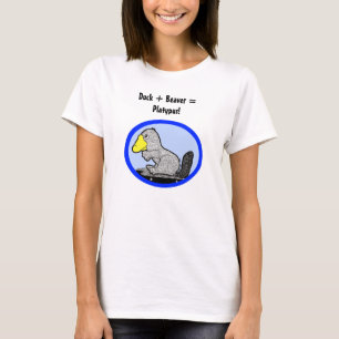 Anka + Bäver = näbbdjur! T-shirt