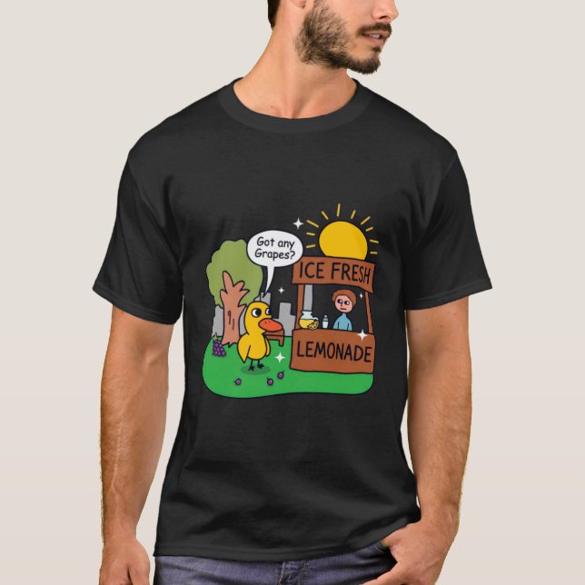 Anka ber om druvor Lemonadstånd T Shirt (Framsida)