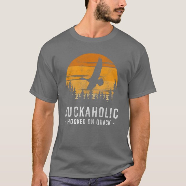 Anka Bird Bathing roligt T Shirt (Framsida)