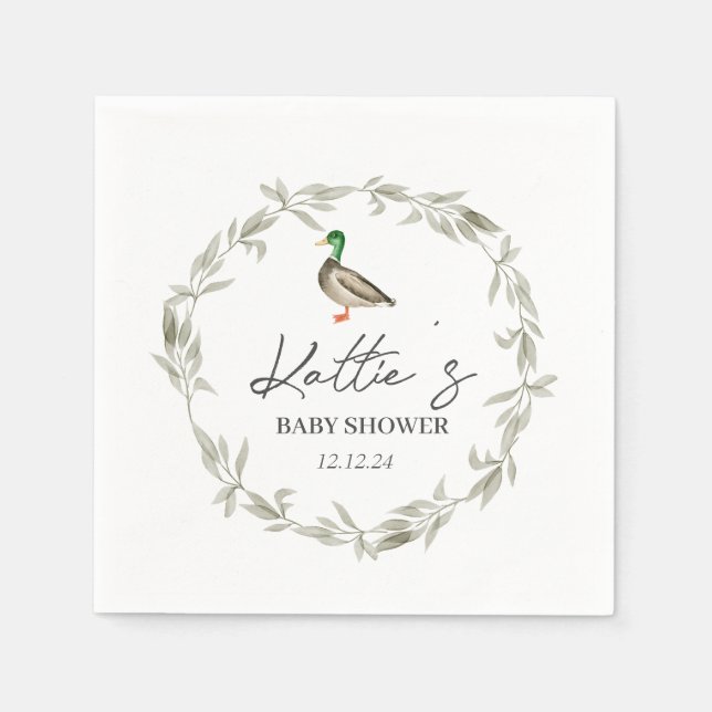 Anka blöjor, Mallardblöjor Pappersservett (Framsidan)