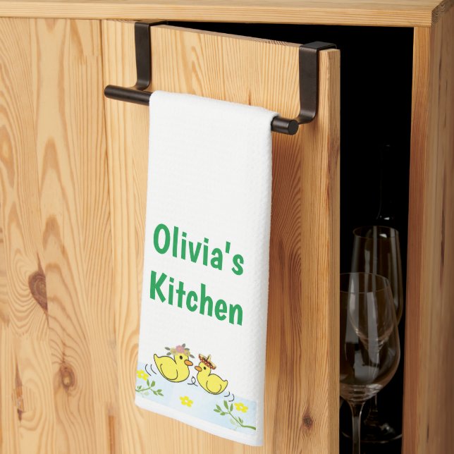 Anka Blommigt Kitchen Hand Towel Kökshandduk (Thirds Fold)