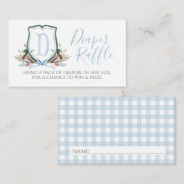 Anka Boy Baby Shower Diaper Raffle Tilläggskort