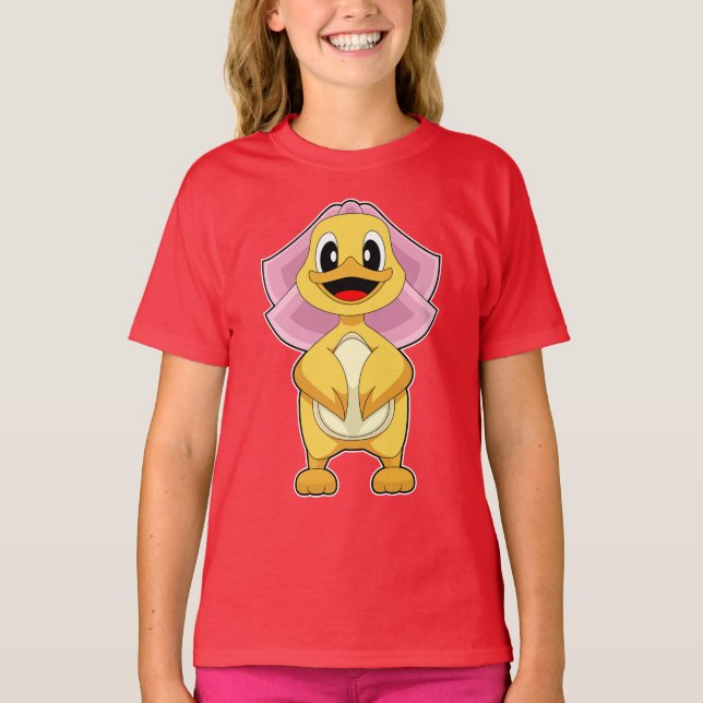 Anka Brudslöja Bröllop T Shirt (Framsida)