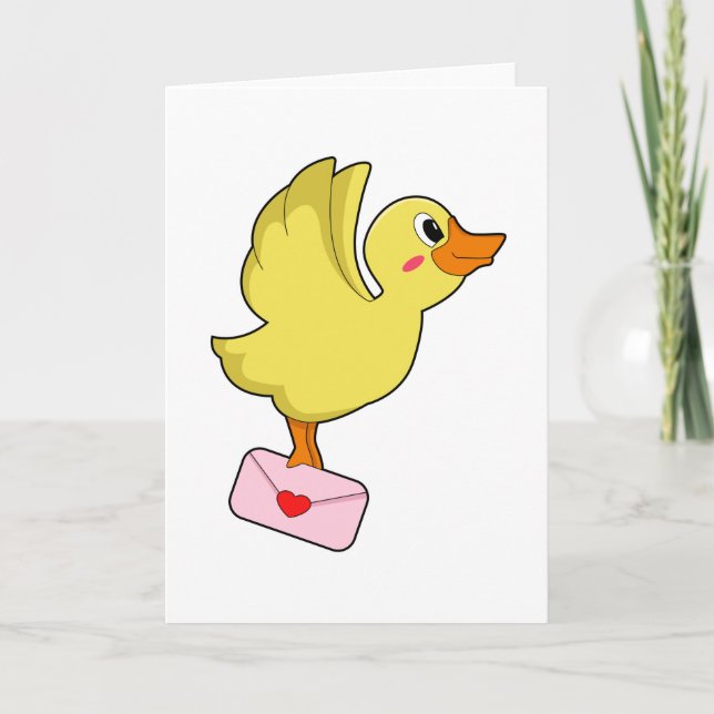 Anka Carrier pigeon Brev Kort (Framsida)