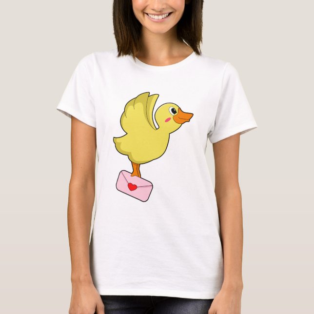 Anka Carrier pigeon Brev T Shirt (Framsida)