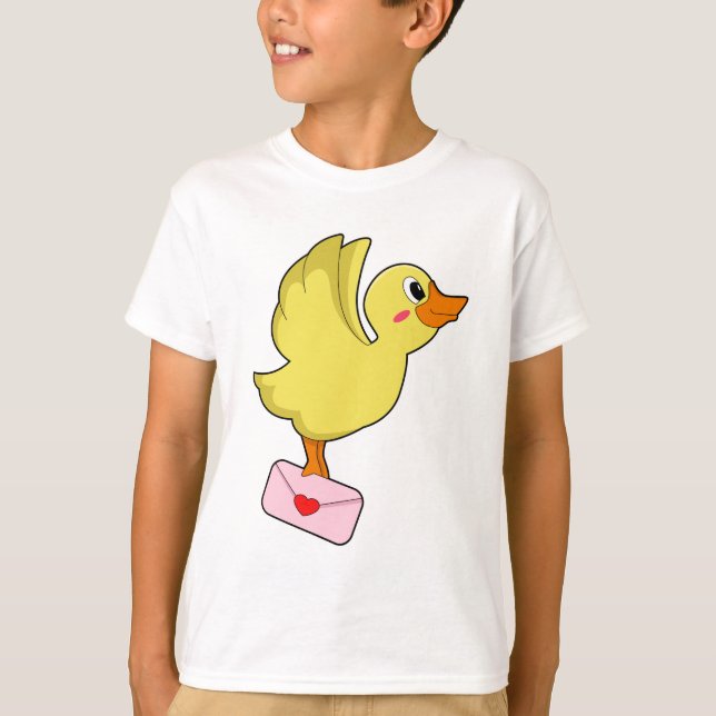 Anka Carrier pigeon Brev T Shirt (Framsida)