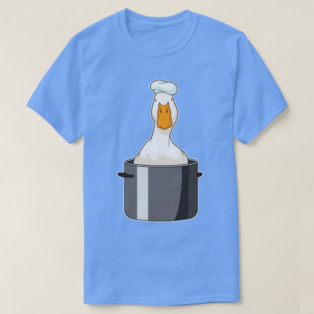 Anka Chef Cooking pot Chef hat T Shirt (Design framsida)