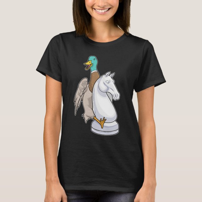 Anka Chess biet Knight Chess T Shirt (Framsida)