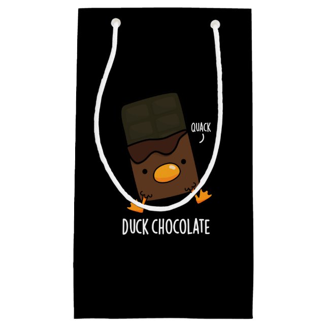 Anka Chocolate Funny Mörk Chocolate Pun Mörk BG (Framsidan)