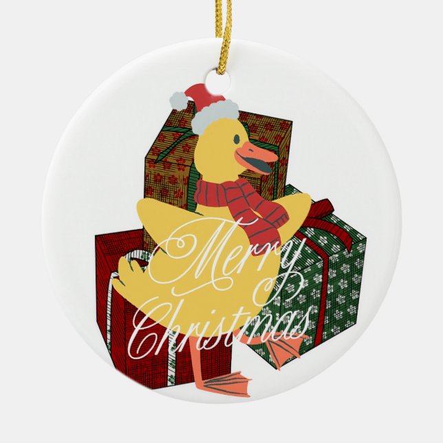 Anka christmas julgransprydnad keramik (Framsidan)