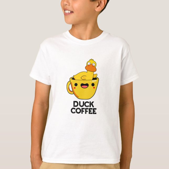 Anka Coffee Funny Drink Pun T Shirt (Framsida)