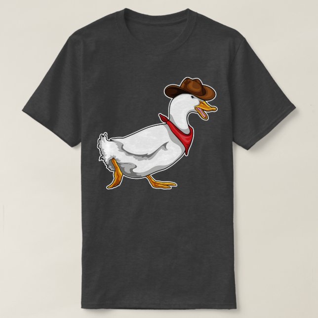 Anka Cowboy Cowboyhatt T Shirt (Design framsida)