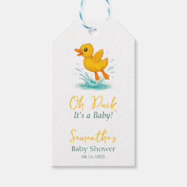 Anka, det är en Baby! Cute Baby Shower Presentetikett