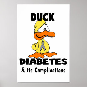 Anka Diabetes och dess komplikationer Poster
