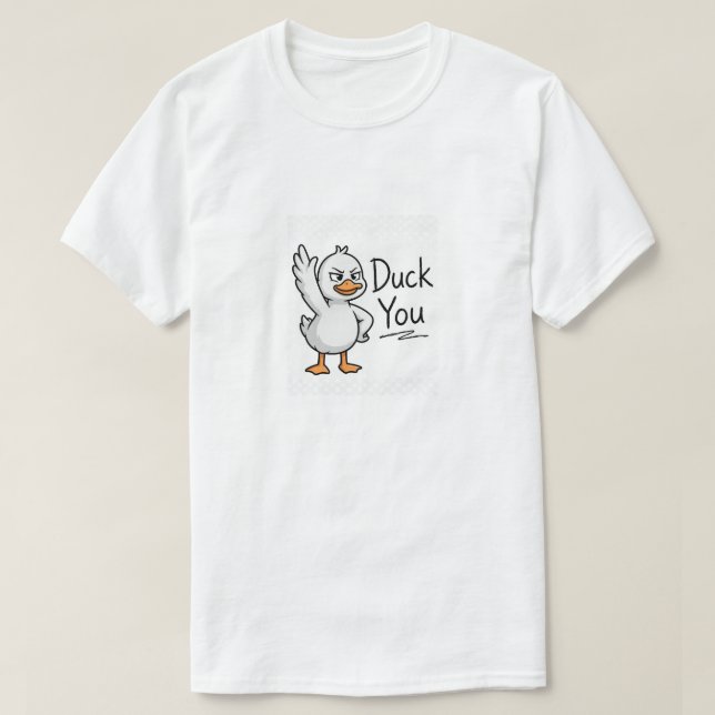 Anka Dig Rolig Sarksatisk Anka T Shirt (Design framsida)