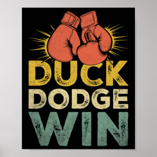Anka Dodge Win Boxer Sports Strength Gym Idrottsma Poster