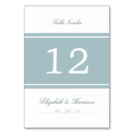 Anka Egg Blue Modern Bröllop Bord nr Bordsnummer