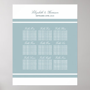 Anka Egg Blue Modern Bröllop Poster