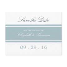 Anka Egg Blue Modern Bröllop spara datum