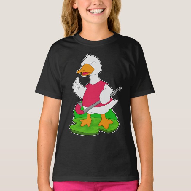 Anka Fält hockey Hockey stick T Shirt (Framsida)