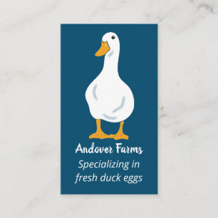 Anka Farm White Anka Navy Blue Visitkort