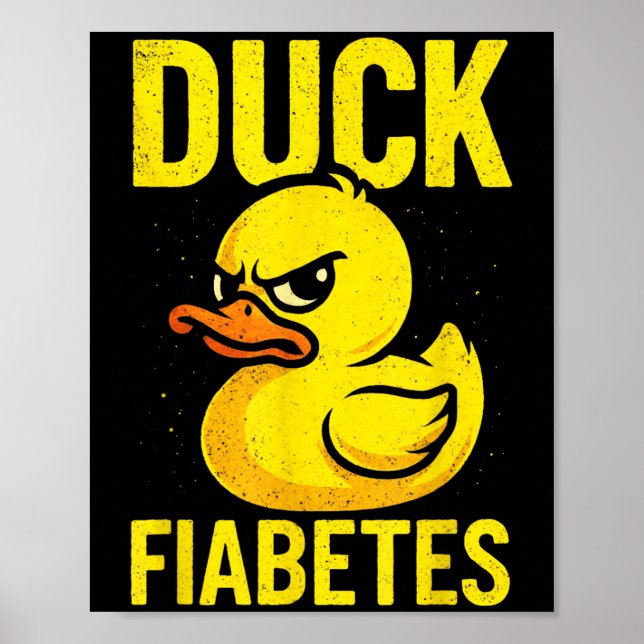 Anka Fiabetes - Funny Diabetes Awareness Poster (Framsidan)
