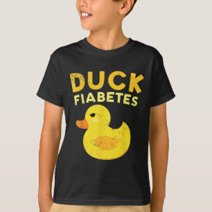 Anka Fiabetes Funny Gult Anka Awareness Anka Hum T Shirt