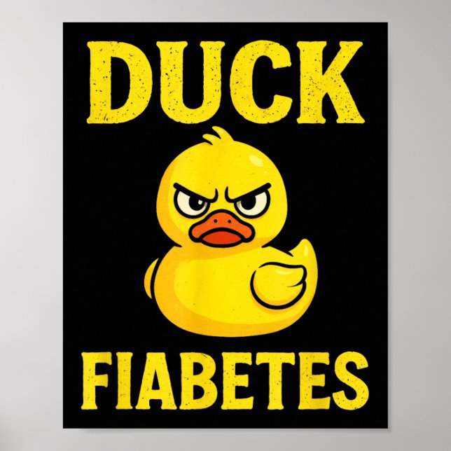 Anka Fiabetes - Lättdiabetisk medvetenhet Poster (Framsidan)