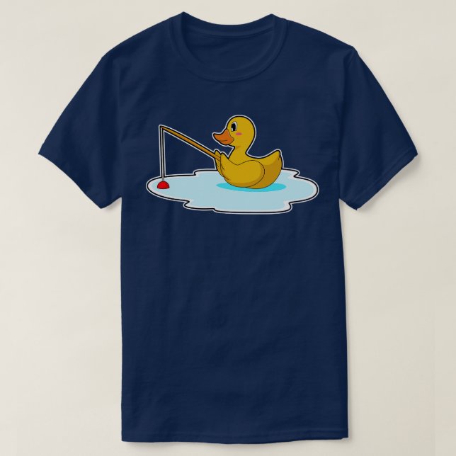 Anka Fisher Fishing Rod T Shirt (Design framsida)