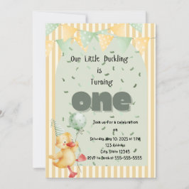 Anka första födelsedag inbjudningar