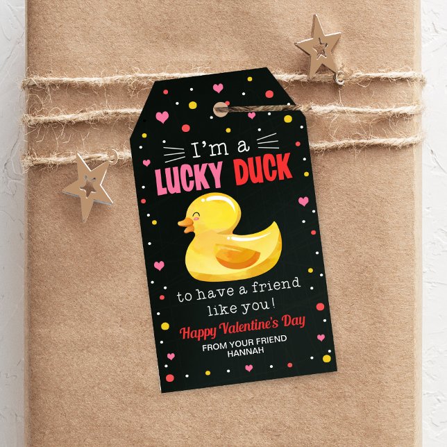 Anka Gift Märkre, Classroom Valentines Märkre Presentetikett (Skapare uppladdad)