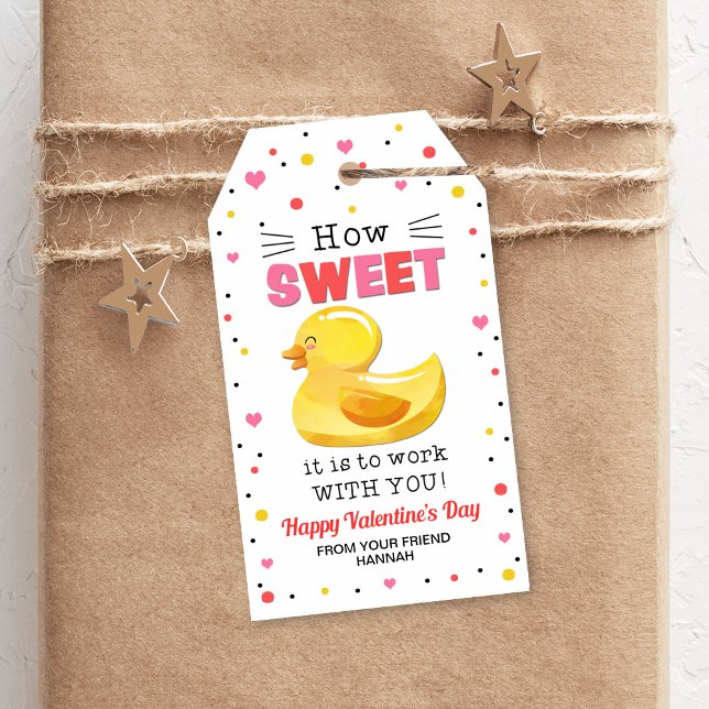 Anka Gift Märkre, Coworking Valentines Märkre Presentetikett (Skapare uppladdad)