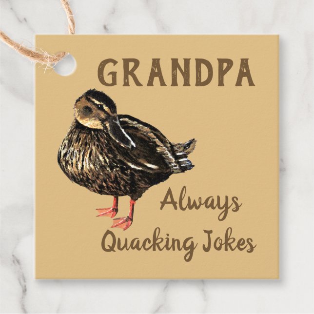 Anka Gift Märkres Gåvor Etiketter (Framsida)