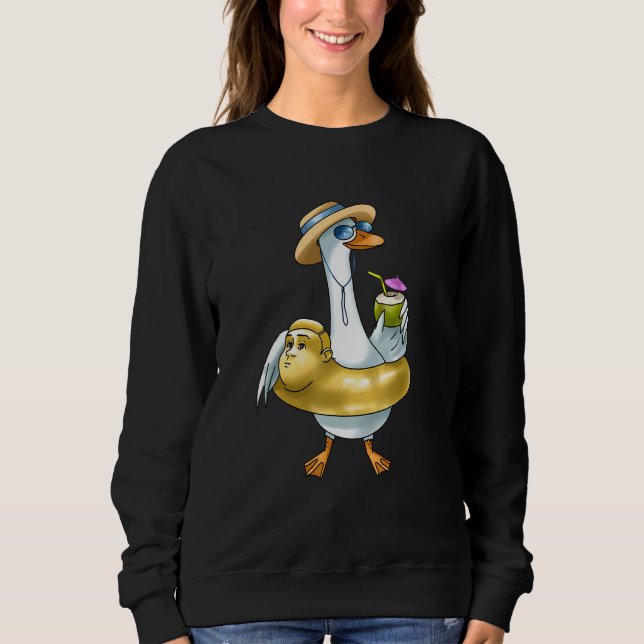 Anka Goose Sommar Vacation Ocean Anka T Shirt (Framsida)