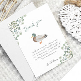 Anka Greenery Gender Neutral Baby Shower Tack Kort