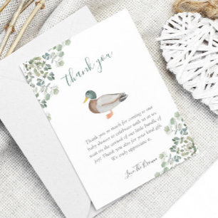 Anka Greenery Gender Neutral Baby Shower Tack Kort
