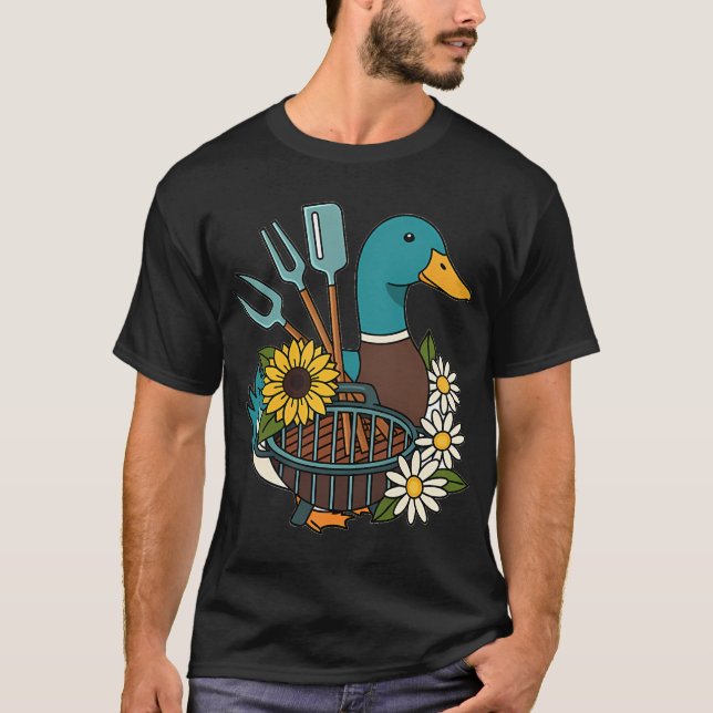Anka Grillverktygspresentbundel T Shirt (Framsida)