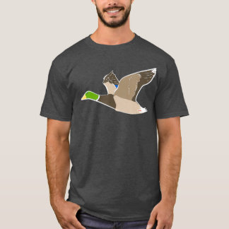 Anka gummi anka som driver fjäderfäuppfödare i ank t shirt