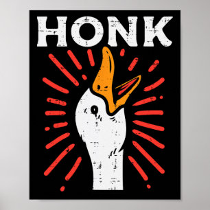 Anka Honk Funny Quack Goose Chicken Meme Manar Kvi Poster