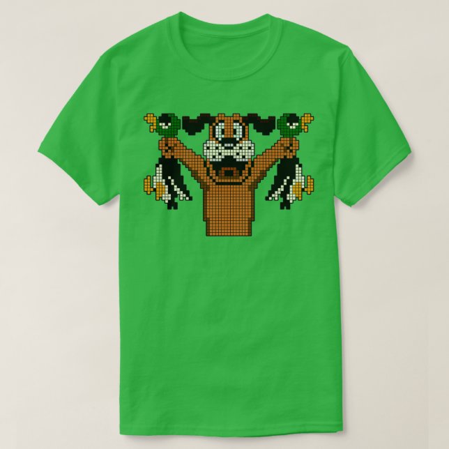Anka Hunt Video Game Hund T Shirt (Design framsida)